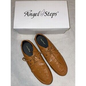 Angel Steps Women’s Casual Shoes Size 10 WW Brown Comfort Going Out Relaxed NIB